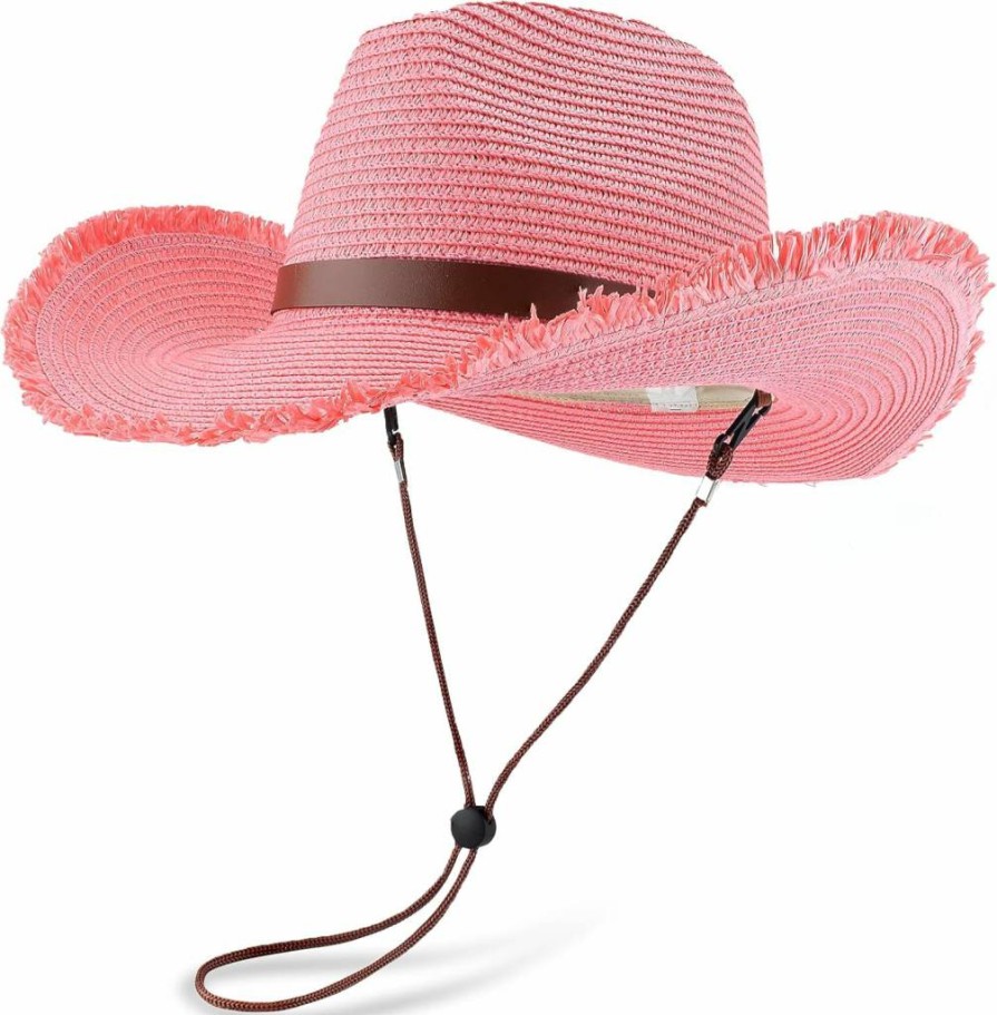 EINSKEY Shapeable Wide Brim Cowboy Hat for Men & Women - Adjustable Western Sun Hat with Detachable Chin Strap