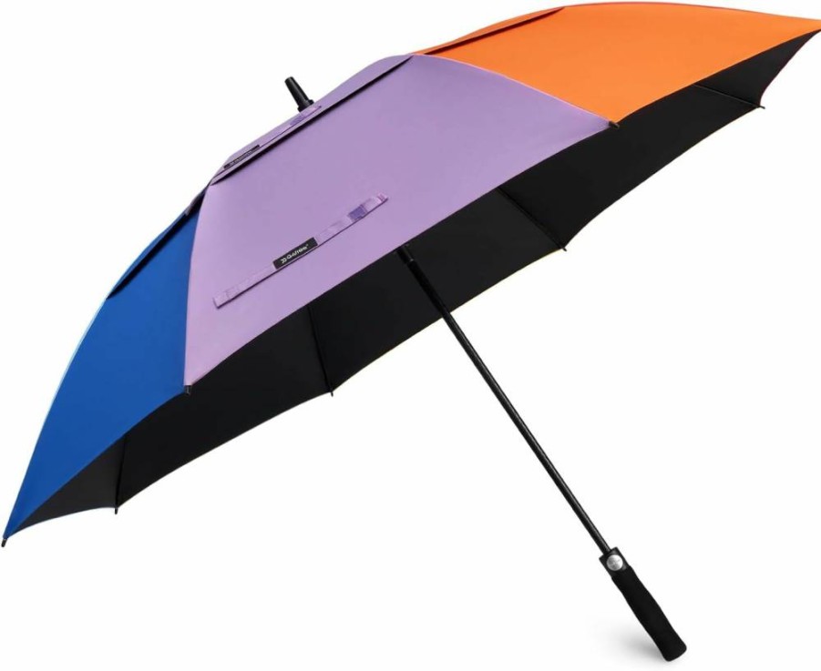 G4Free 47-68 Inch Auto Open Golf Umbrella with UV Protection, Windproof Double Canopy for Sun and Rain