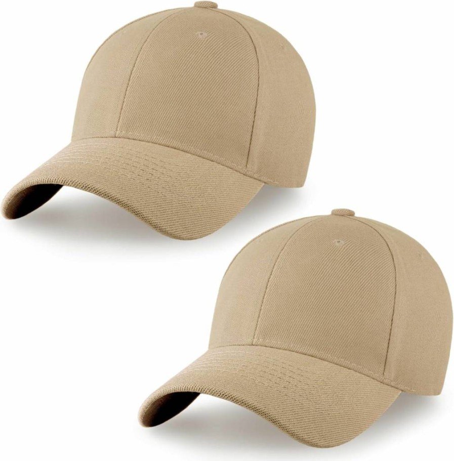 CHOK.LIDS 2-Pack Adjustable Snapback Baseball Caps for Custom Embroidery, Outdoor Sports & Workouts