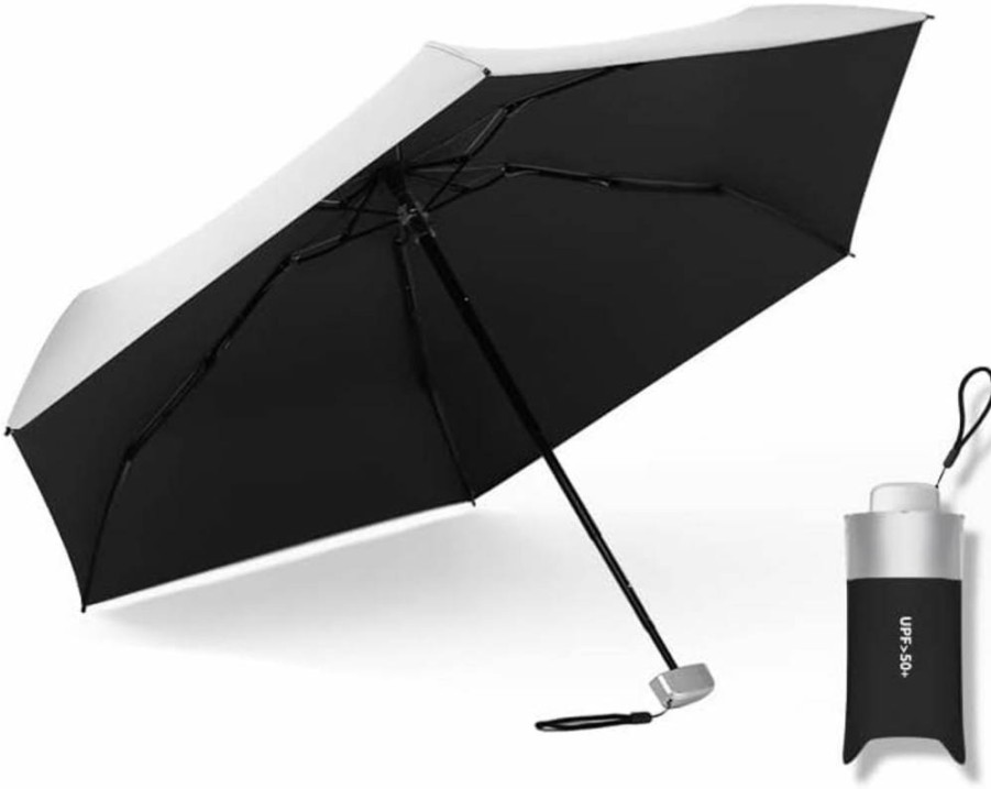 AFULILI Compact Travel Umbrella with UV Protection - Lightweight Portable Sun & Rain Umbrella for Outdoor Activities