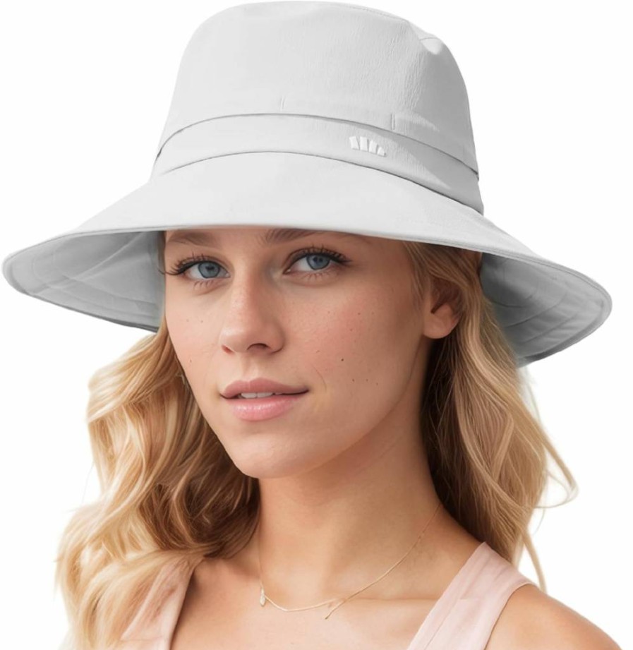 BENEUNDER Women's UPF50+ Wide Brim Bucket Hat for Sun Protection - Outdoor Beach Fishing Hiking Vacation Sun Hat