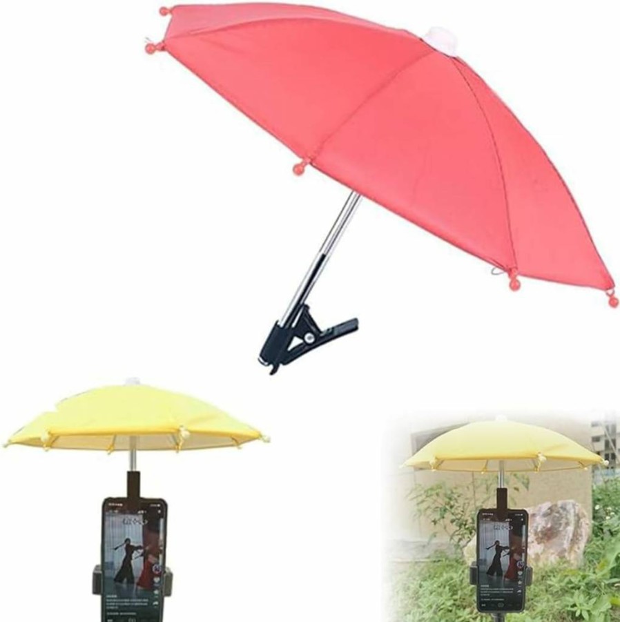 RUIYUE Universal Phone Umbrella with UV Protection, Adjustable Suction Cup Stand & Sun Shade Cover for Cell Phones (2024 New Model)