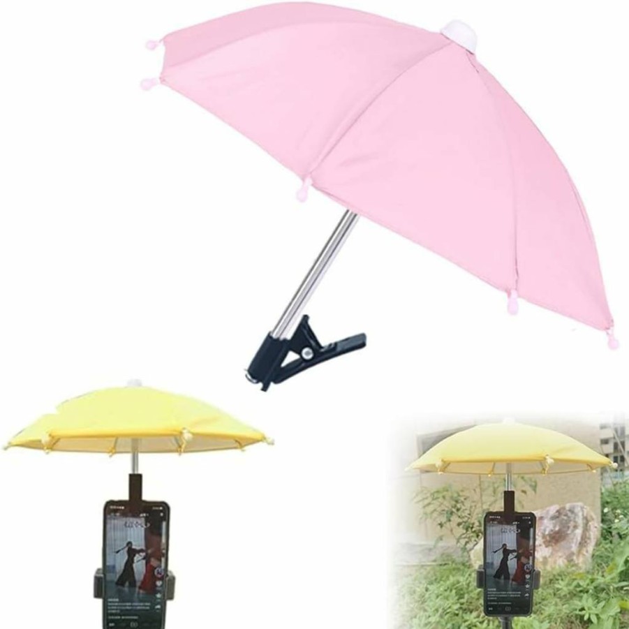 RUIYUE Universal Phone Umbrella with UV Protection, Adjustable Suction Cup Stand & Sun Shade Cover for Cell Phones (2024 New Model)