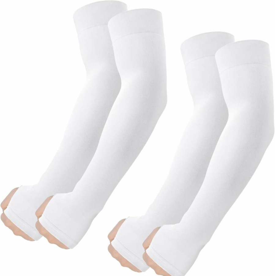ROXUN UV Protection Arm Sleeves with Thumb Hole - Cooling Compression Sun Sleeves for Men & Women, Athletic Sports Arm Covers