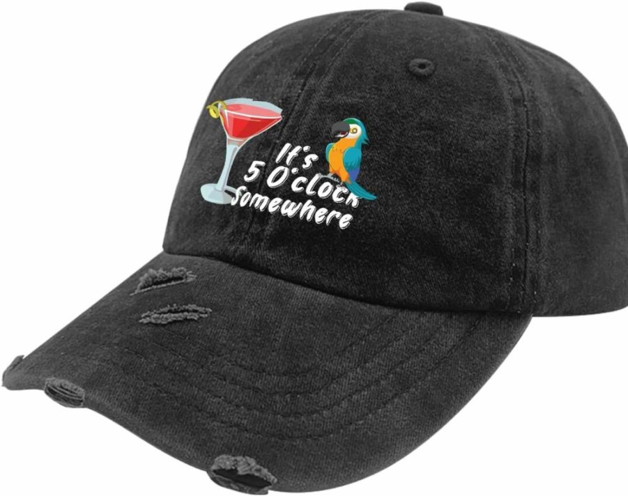 Stylish Women's Outdoor Cap - 'It's 5 O'Clock Somewhere' Sun Hat for Summer