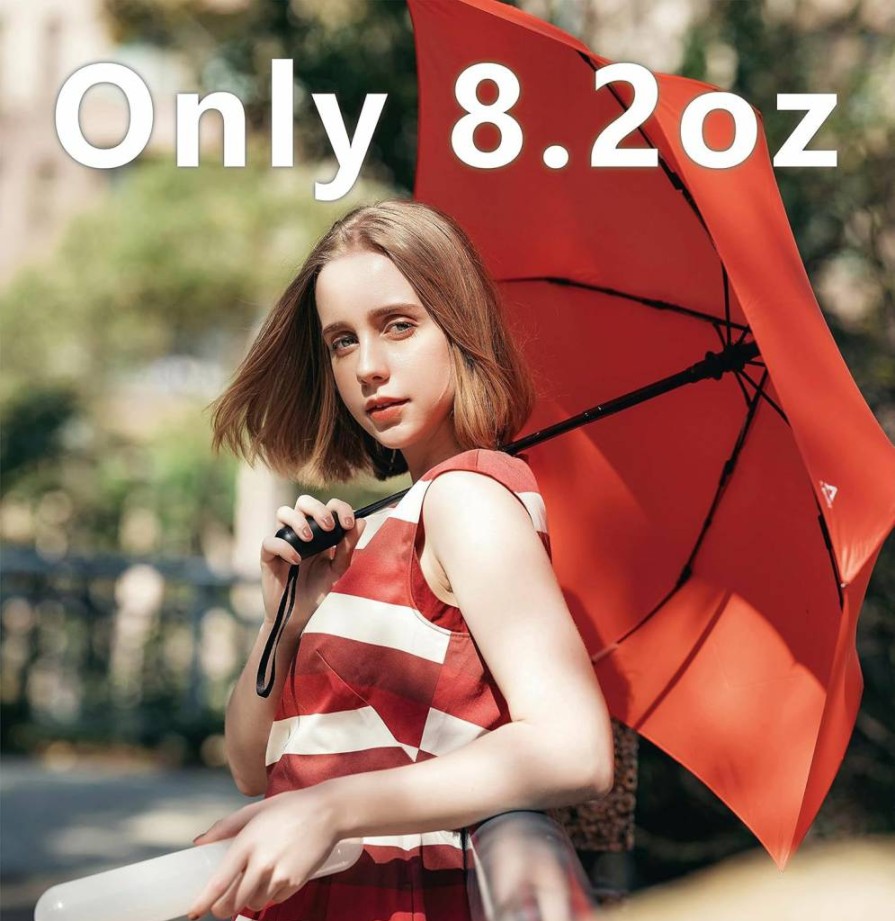 A.Brolly Mini Automatic Umbrella - One-Click Open/Close, UV Protection, Ultra-Lightweight (Only 8oz), Compact & Portable Travel Umbrella