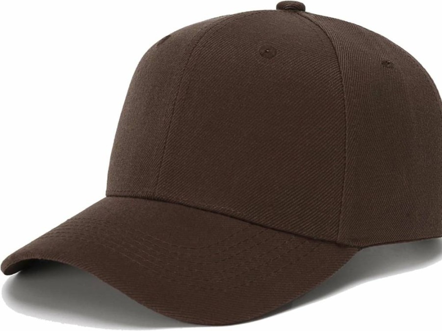 ZH Unisex Plain Adjustable Baseball Caps - Bulk Lot of 12 Blank Design Hats for Customization
