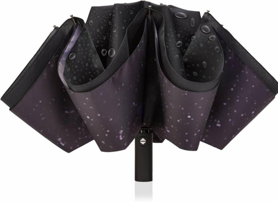 NOORNY Automatic Inverted Umbrella - Windproof Double Layer UV Protection Compact Folding Umbrella for Men Women, Travel, Car & Outdoor Use