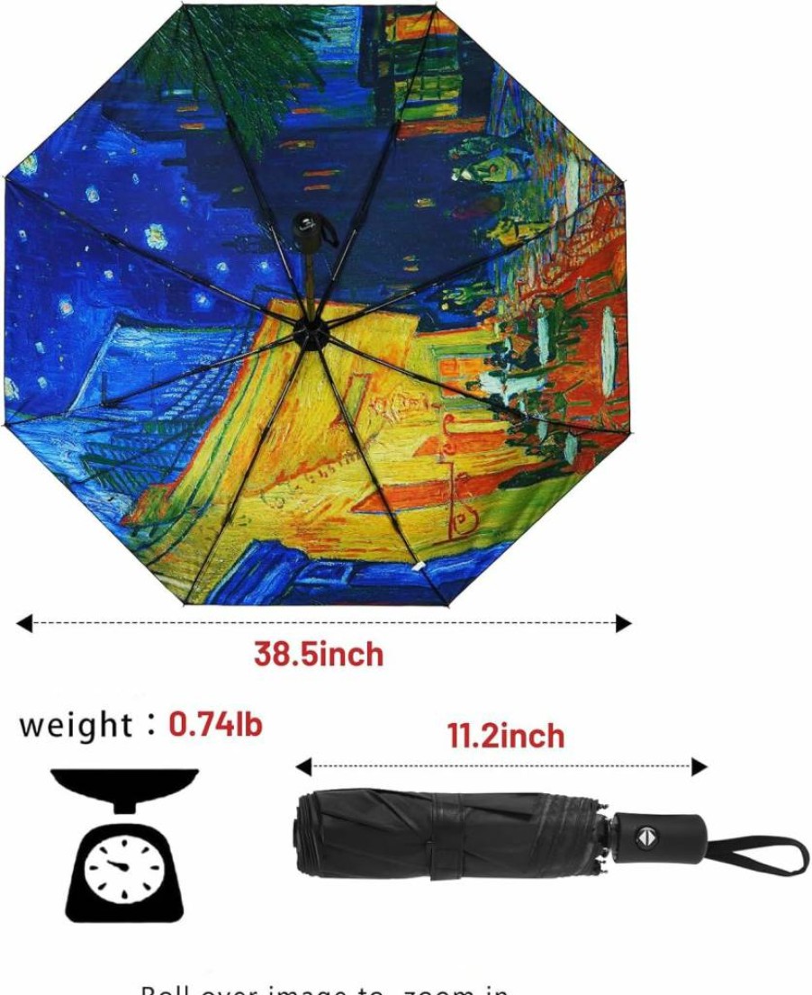 SY COMPACT Windproof Automatic Travel Umbrella - Compact Folding Umbrella for Rain & Storm - Lightweight Portable Design - Factory Direct Outlet