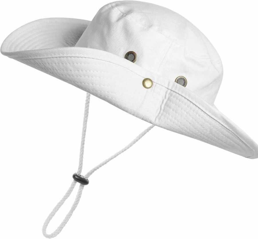YCMI Wide Brim Sun Hat for Women & Men - UPF UV Protection Safari Boonie Hat for Hiking, Fishing, Outdoor Activities