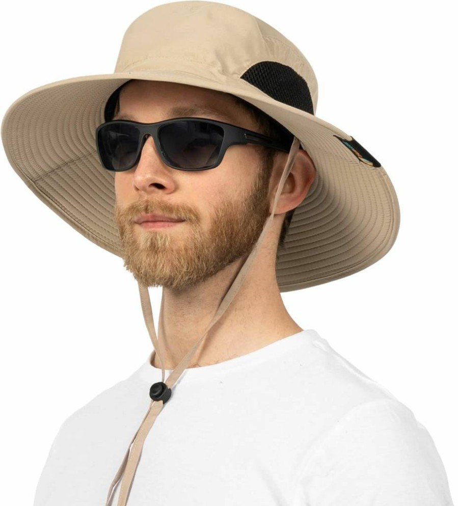SUN CUBE UPF 50+ Wide Brim Sun Hat for Men & Women, Safari Bucket Hat with UV Protection for Fishing, Hiking, Beach, and Outdoor Activities