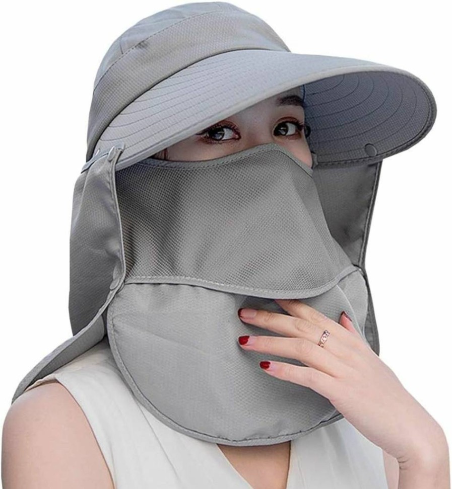 MOONHING UPF 50+ Sun Hat for Men Women - Breathable Waterproof Foldable Face Neck Cover for Outdoor Sports Hiking Travel
