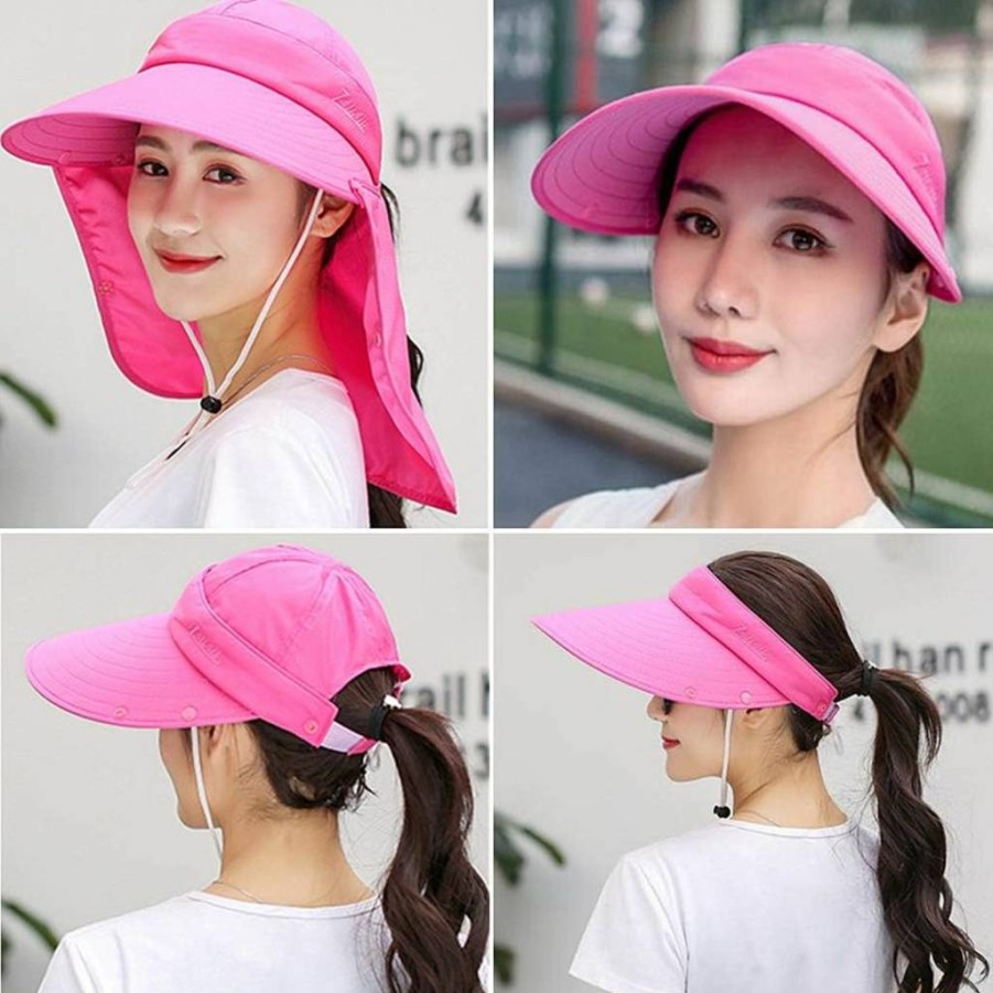 MOONHING UPF 50+ Sun Hat for Men Women - Breathable Waterproof Foldable Face Neck Cover for Outdoor Sports Hiking Travel