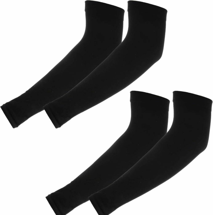 Yolev Kids UV Sun Protection Arm Sleeves - 2 Pairs Breathable Compression Sleeves for Boys & Girls, SPF 50+ Sports Sleeves for Outdoor Activities