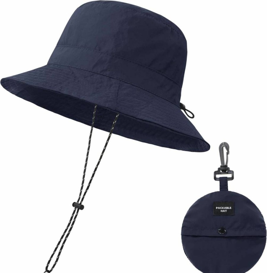 American Trends Waterproof Sun Hat for Women & Men – Wide Brim UV Protection Bucket Hat, Packable for Travel, Beach, Hiking, and Fishing