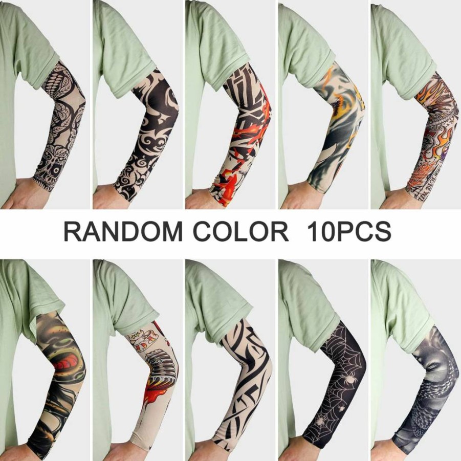 EZYoutdoor Temporary Tattoo Sleeves for Men, Women & Kids - Waterproof Fake Tattoo Arm Sleeves for Outdoor Sports & Costumes