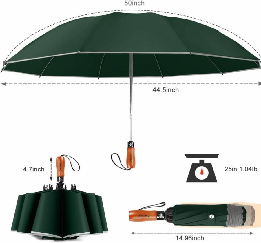 Erised's Bifrost Mini Sun Travel UV Umbrella - UPF 50+ Sun Protection, Compact & Lightweight, Portable Folding Umbrella for Men, Women & Kids