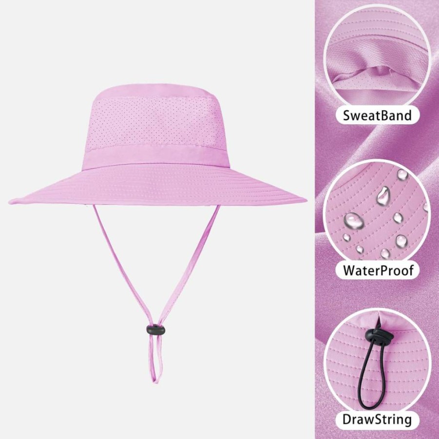 ZOORON UPF 50+ Wide Brim Sun Hat for Men & Women - Cooling Bucket Hat with UV Protection for Hiking, Beach & Safari