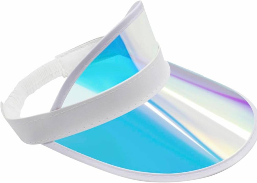 Yinprwi Adjustable UV Protection Sun Visor Hat for Men & Women - Lightweight Clear Plastic Cap for Golf, Tennis, Beach, Cycling & Outdoor Sports