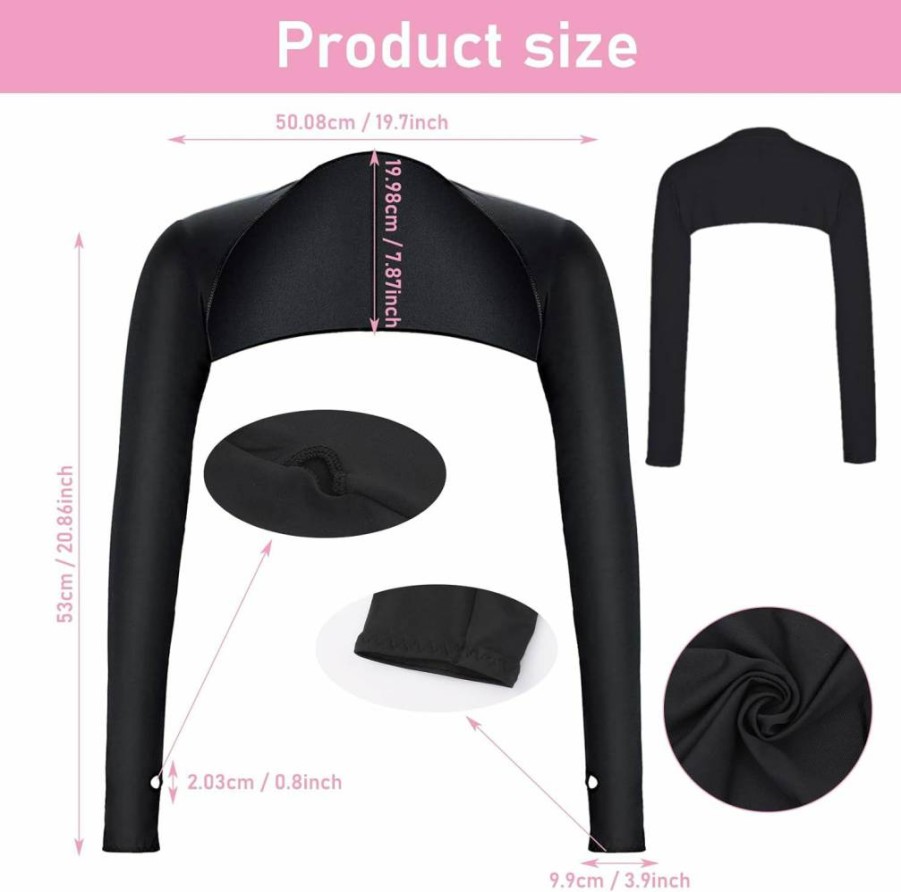 Lusofie Cooling Arm Sleeves for Women & Men - UV Protection Sun Sleeves with Finger Holes for Outdoor Golfing & Activities