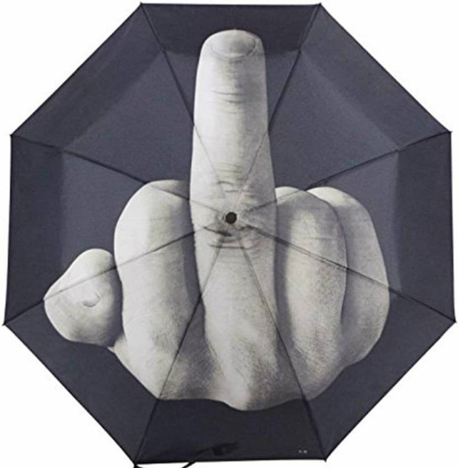 Leevcok Automatic Folding Umbrella - Windproof Travel Umbrella with UV Protection, 8 Reinforced Metal Ribs, Compact & Lightweight for Men & Women (Gray)