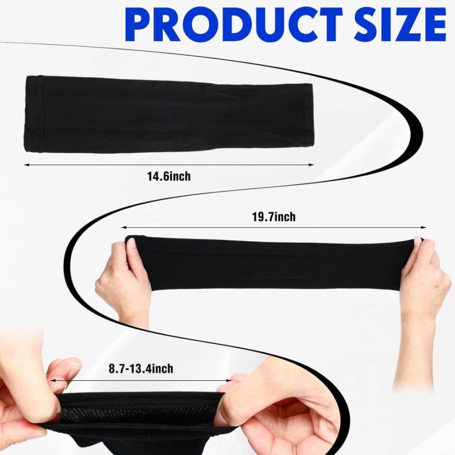 Kigeli 36 Pairs Cooling UV Protection Arm Sleeves Bulk for Men & Women - Sunblock Tattoo Cover Sports Sleeves Summer Essential