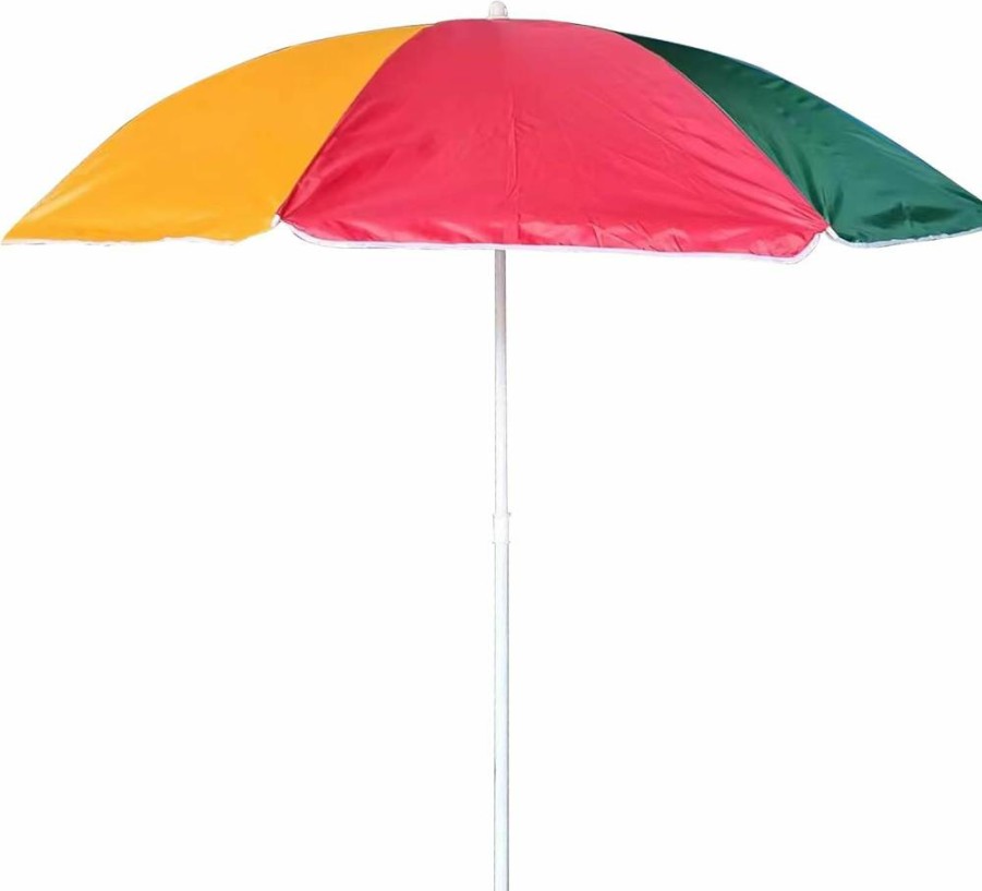 SR SUN RISE 6Ft Outdoor Patio Umbrella with UV Protection - Portable for Yard, Pool, Beach, Market - Easy Setup No Installation Required