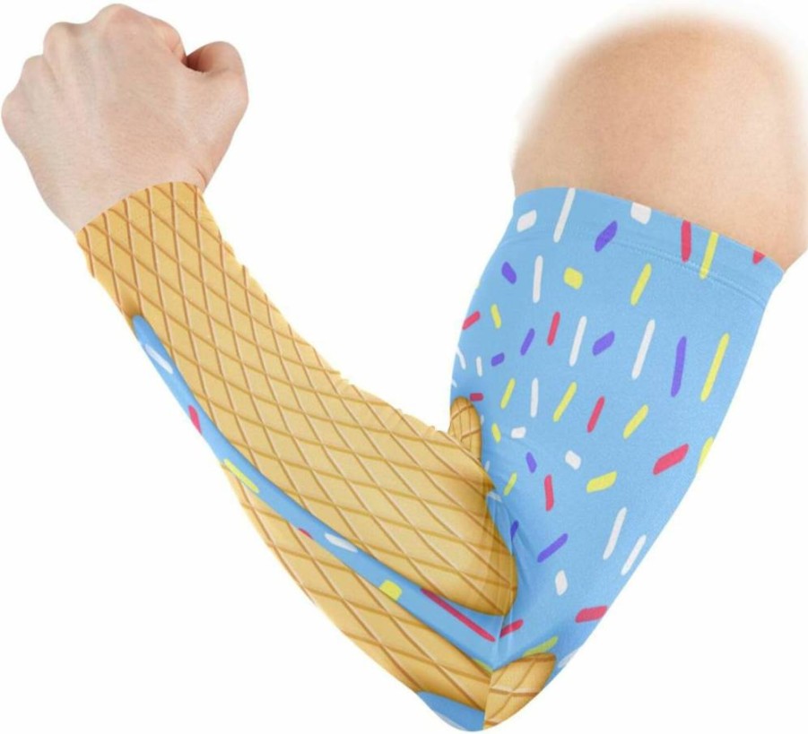 YETTASBIN UV Sun Protection Arm Sleeves - Cooling Compression Sleeves for Men & Women, Sports Tattoo Cover Up for Basketball, Football, Golf