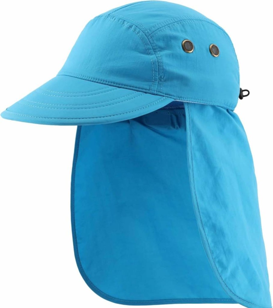 Connectyle Men's Foldable UV Protection Sun Hat with Removable Neck Flap for Outdoor Activities - Fishing, Hiking, Safari Adventure Cap