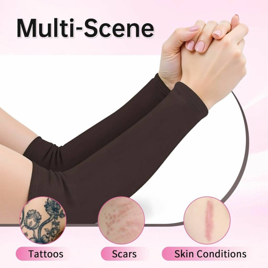 Cooling UV Protection Arm Sleeves for Men & Women - Compression Sun Sleeves for Running, Cycling, Golf, Outdoor Sports & Tattoo Cover