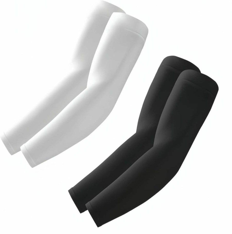 ROXUN Cooling UV Protection Arm Sleeves - Breathable Sports Compression Sleeves for Men & Women, Sunblock Athletic Arm Covers for Running Cycling Golf