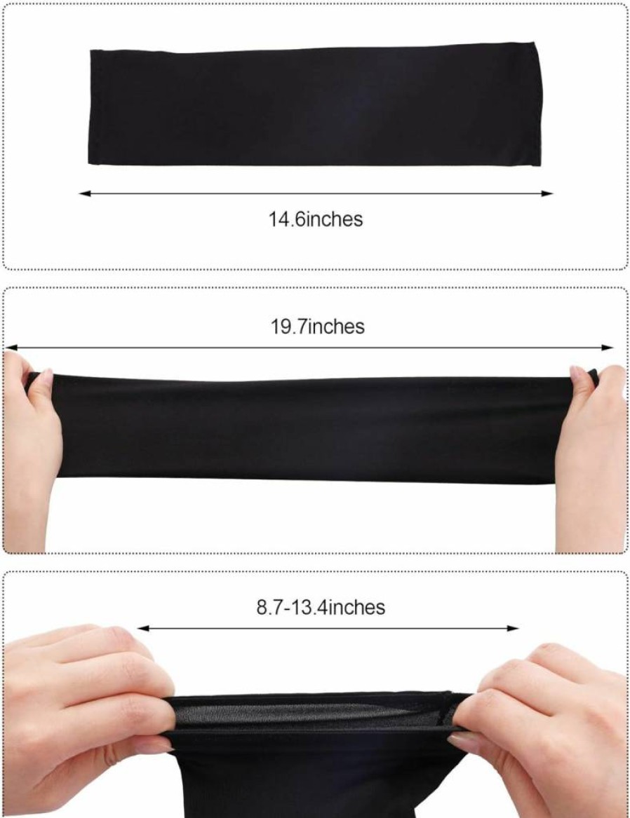 Bememo Unisex Cooling UV Protection Arm Sleeves - 9 Pairs Ice Silk Sun Sleeves for Men & Women