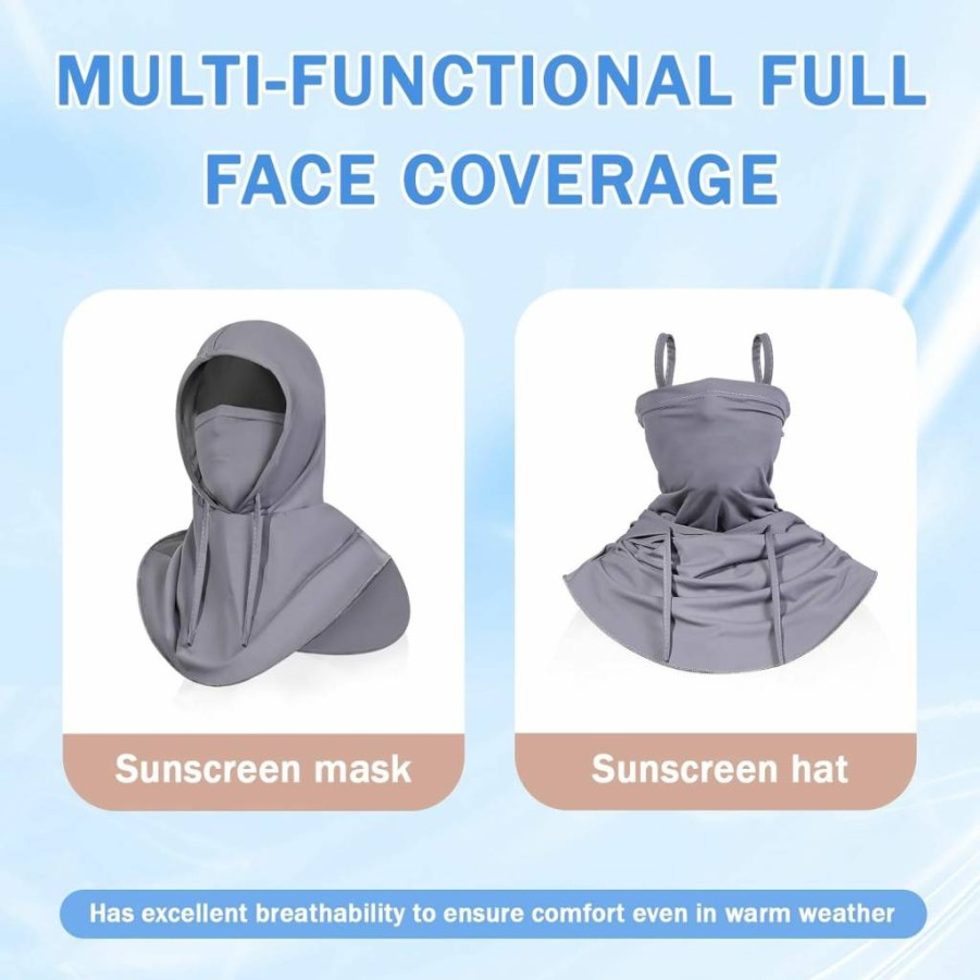 Cmonie 3 Pack UV Protection Balaclava - Breathable Summer Face Mask for Men & Women, Ideal for Motorcycle, Cycling, and Fishing
