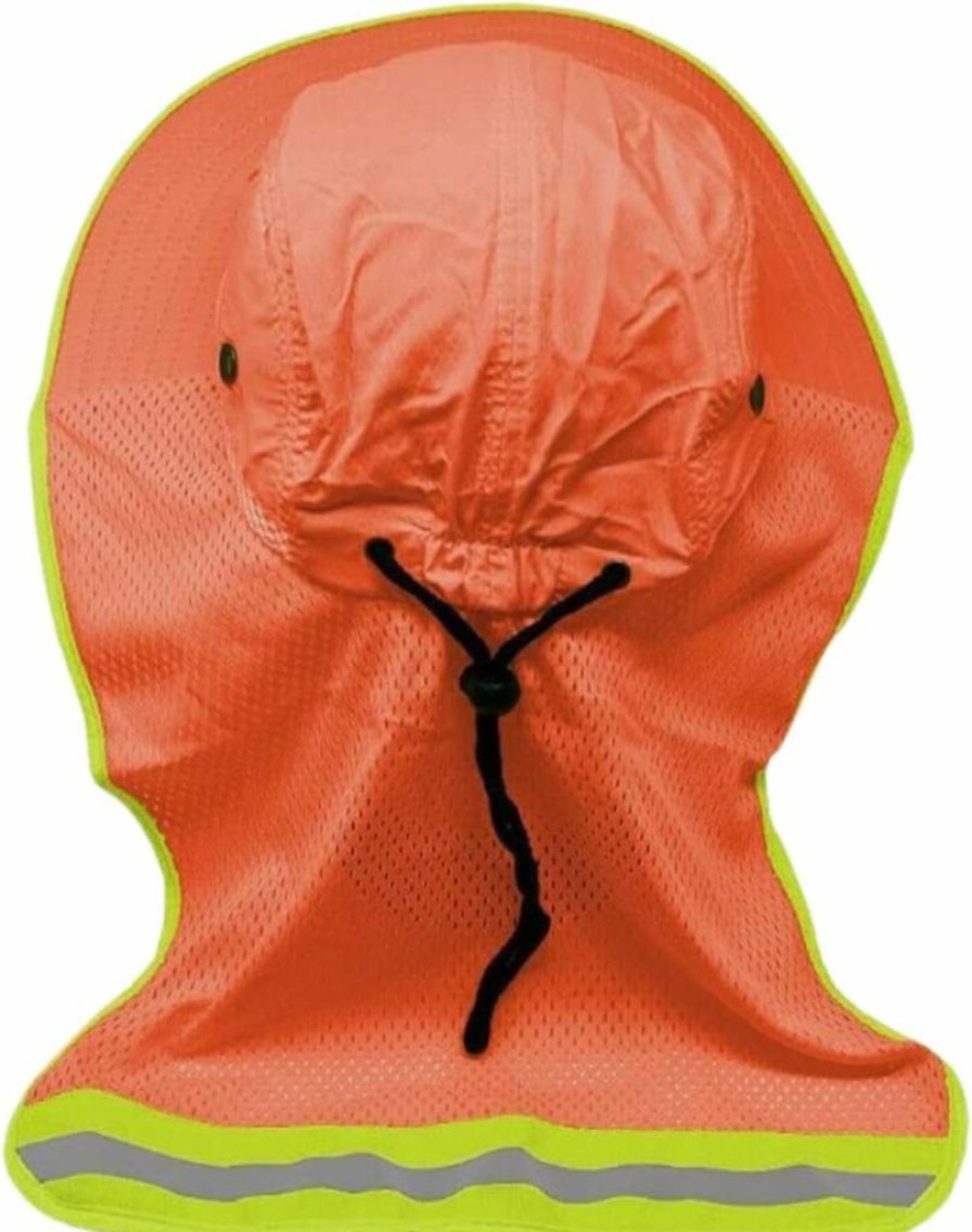 GOOHERA Men's UV Protection Boonie Hat with Reflective Strips & Neck Flap for High Visibility Safety Work Outdoor