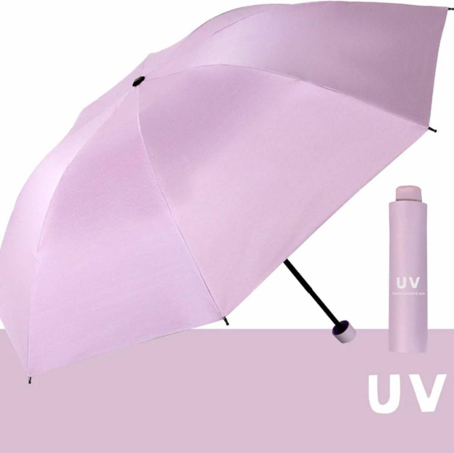 Merciband Foldable Umbrella with Rain & UV Protection - 2-in-1 Compact Travel Umbrella in 6 Colors
