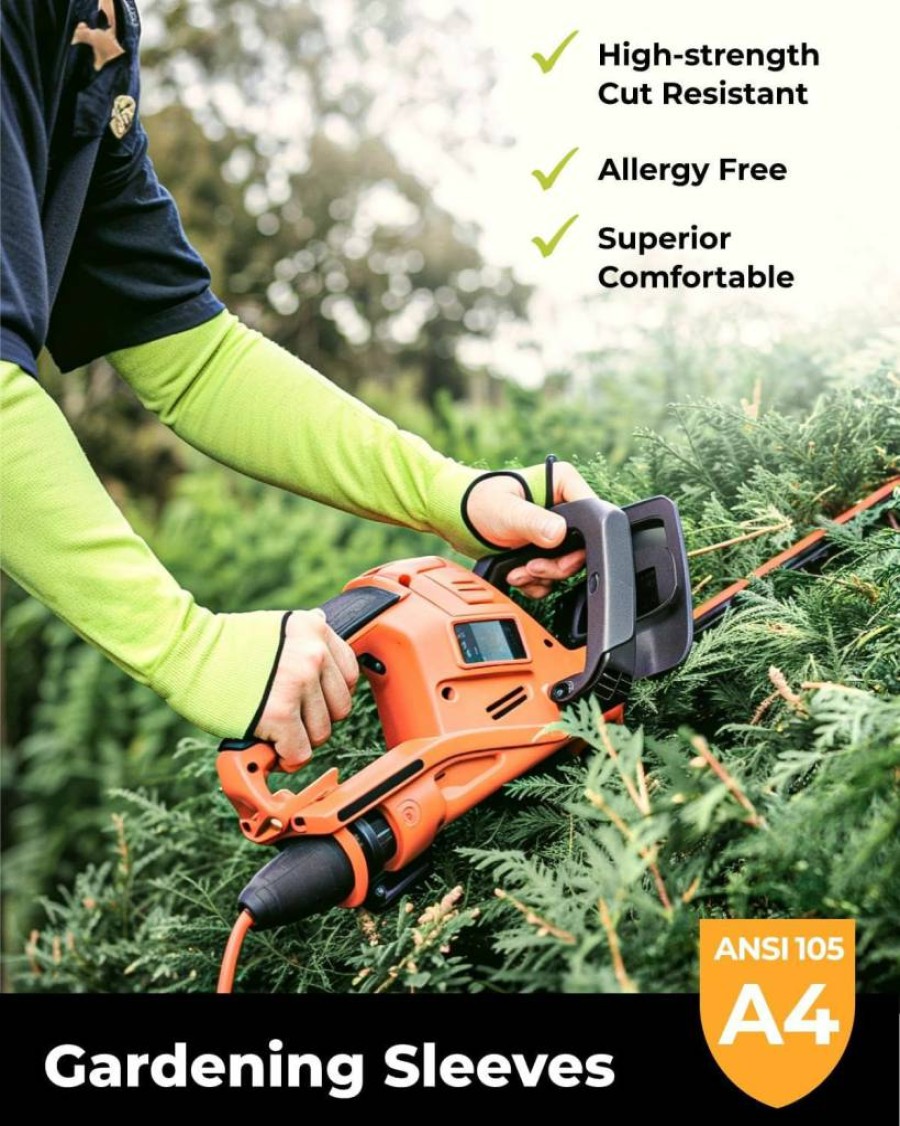 Toolant Cooling Cut-Resistant Arm Sleeves for Gardening & Farming - Ultra Comfort Protection for Thin Skin, Bruising & UV Rays