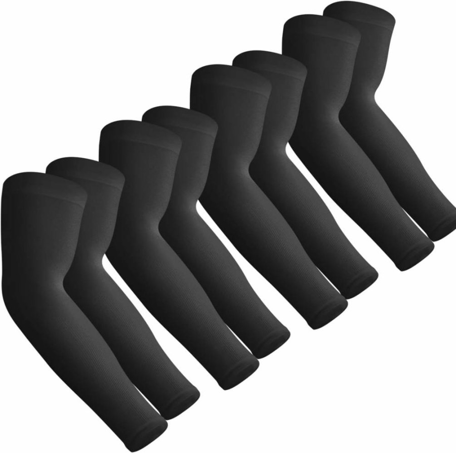Aegend UV Protection Cooling Arm Sleeves 2-Pack - Breathable Sun Sleeves for Men & Women, Tattoo Cover Up, Athletic Compression Arm Guards for Outdoor Sports