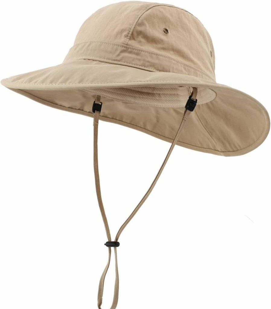 Home Prefer UPF 50+ Wide Brim Sun Hat for Men - Summer Bucket Hat for Fishing, Safari & Outdoor Activities