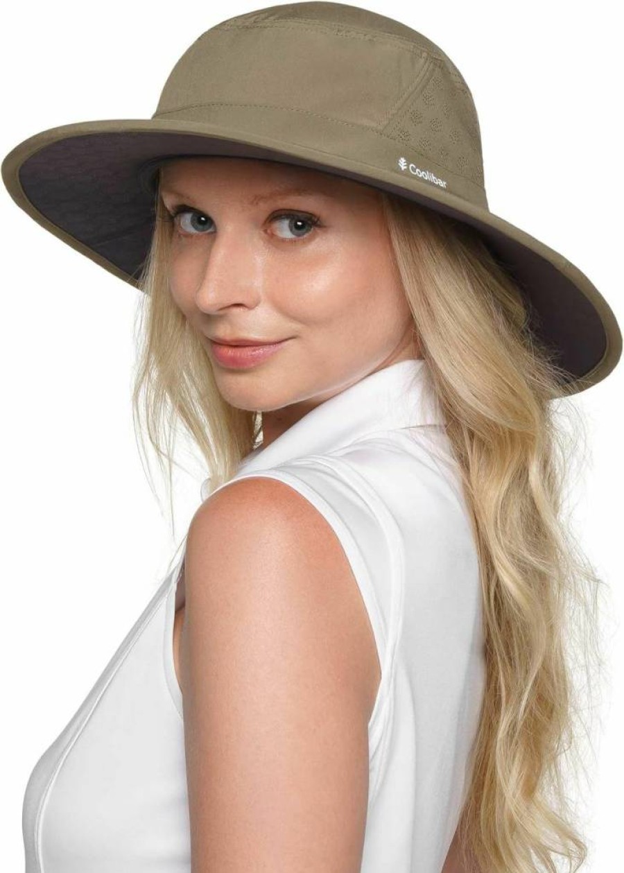 Coolibar UPF 50+ Sun Protective Golf Hat for Men & Women – Breathable UV Protection Fore Headwear