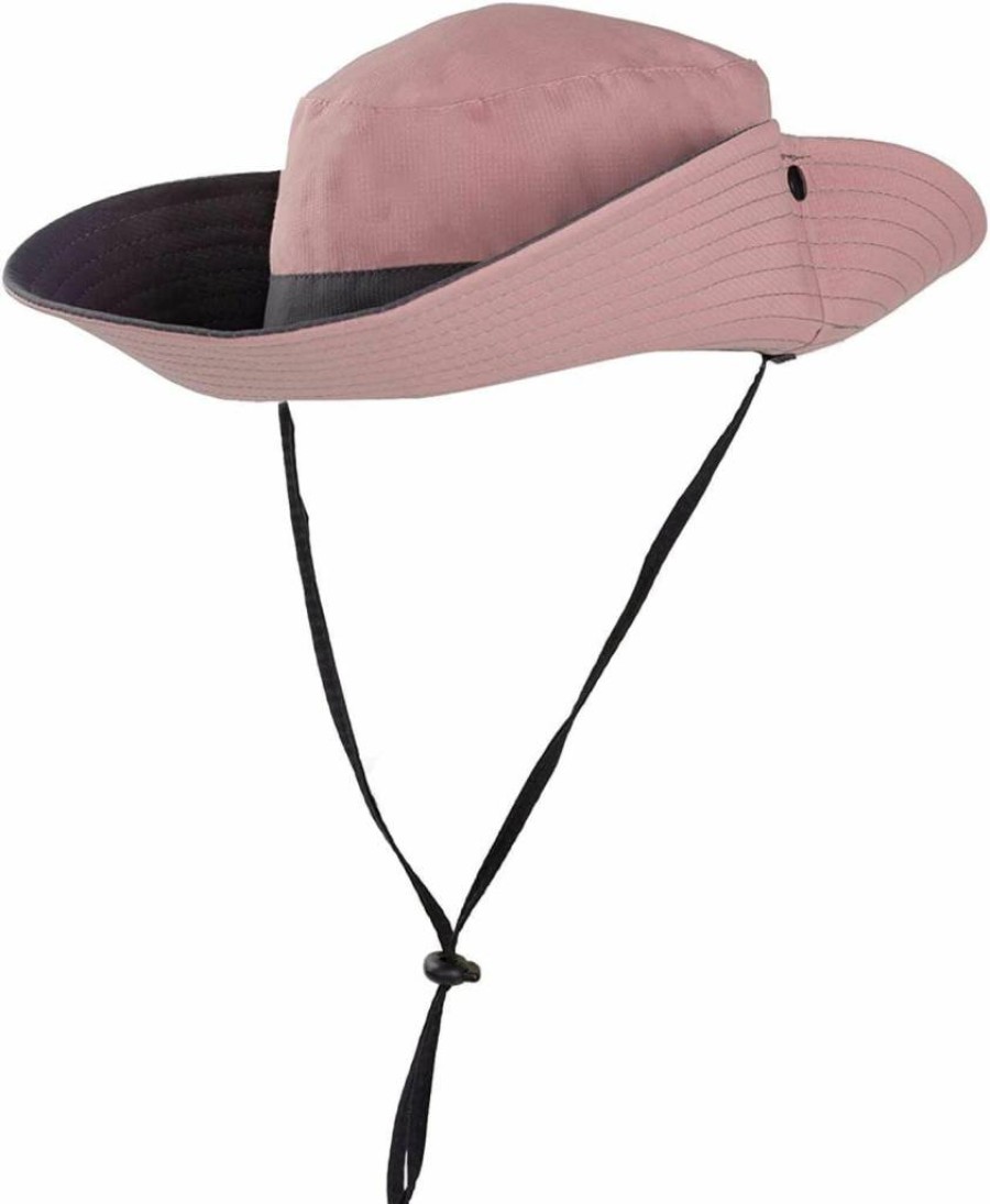 Rosoz Women's UV Protection Wide Brim Bucket Hat - Foldable Mesh Summer Hat for Beach, Hiking, Fishing & Safari