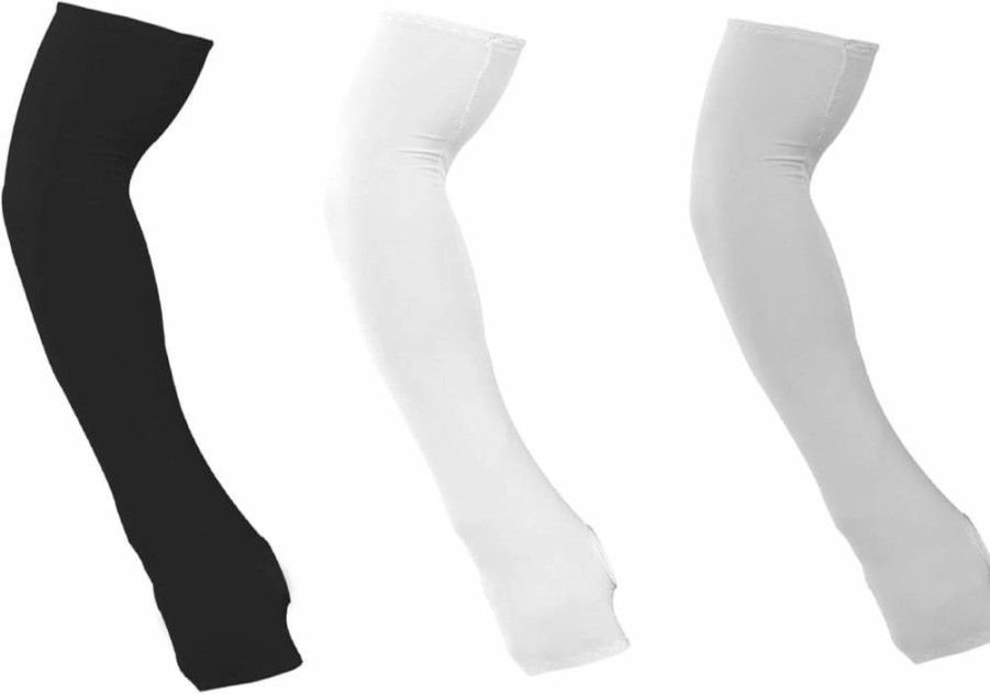 ONESWI 3 Pairs Cooling Arm Sleeves UV Sun Protection for Men & Women - Breathable Sports Sleeves for Cycling, Golf, Basketball, Driving & Outdoor Activities