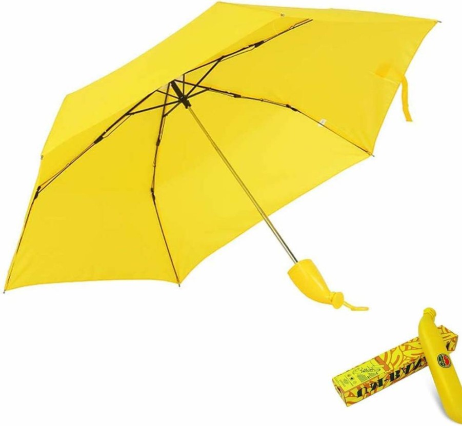We Pay Your Sales Tax Sun Rain Umbrella - UV Protection Folding Banana Yellow Umbrella for Outdoor Activities, Fashionable Gift