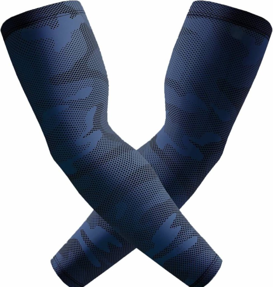 Hidizat Compression Arm Sleeves for Men - Cooling UV Protection Sleeves for Sports Football Baseball Volleyball & Outdoor Activities