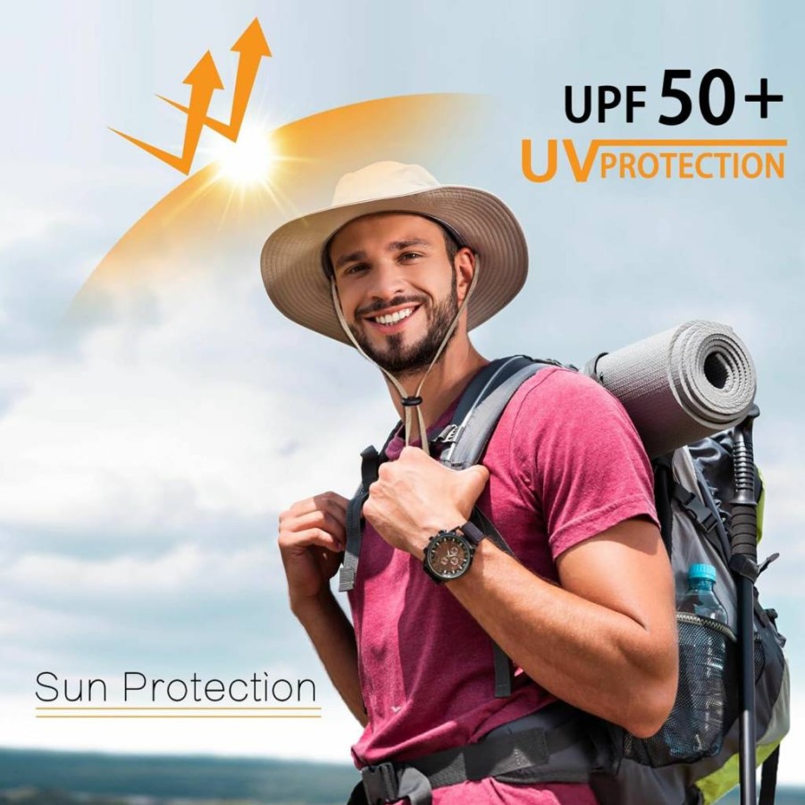 DAIIST UPF 50+ Sun Hat for Men & Women - Wide Brim Bucket Hat for UV Protection, Fishing, Hiking, Beach, Safari, and Outdoor Summer Activities