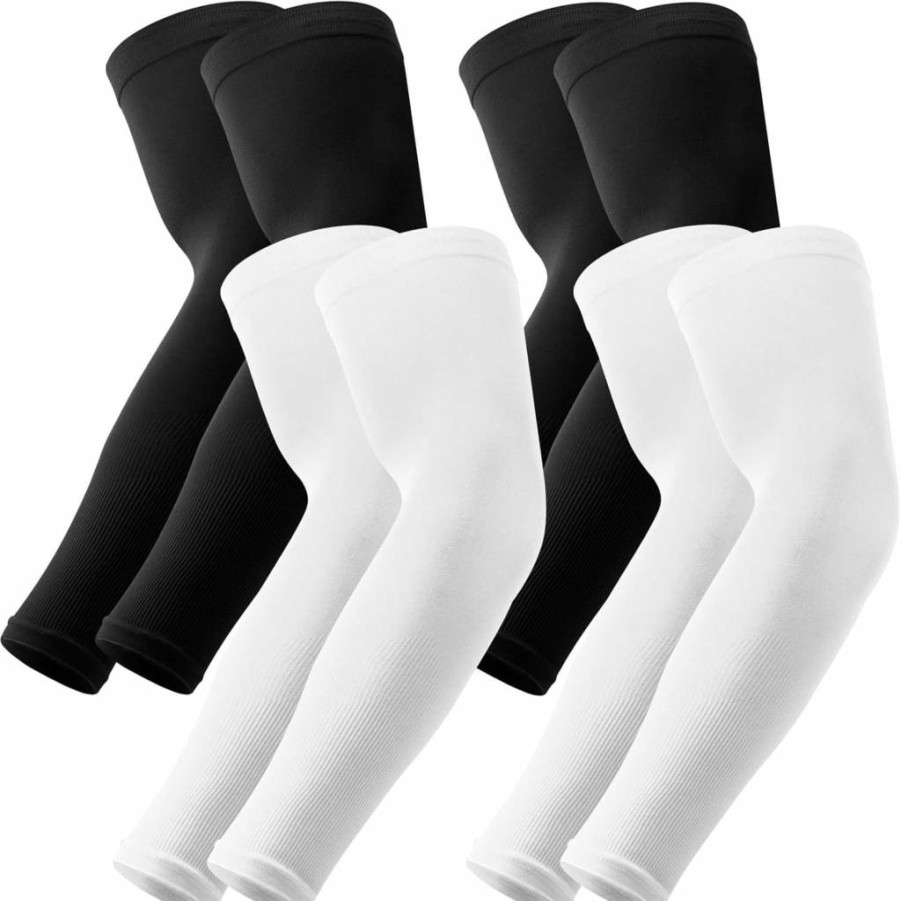 Leuceiy UV Protection Arm Sleeves for Men & Women - Cooling Sports Sleeves for Golf, Football, Volleyball & Outdoor Activities