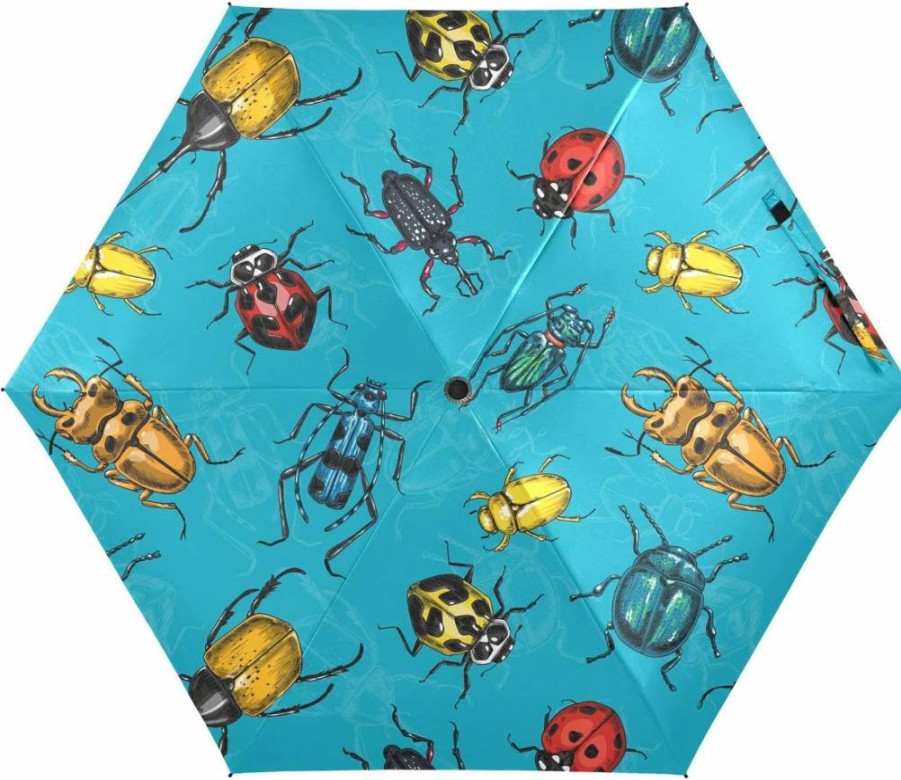 JHKKU Mini Travel Umbrella - Compact, Windproof & UV Protection for Sun and Rain