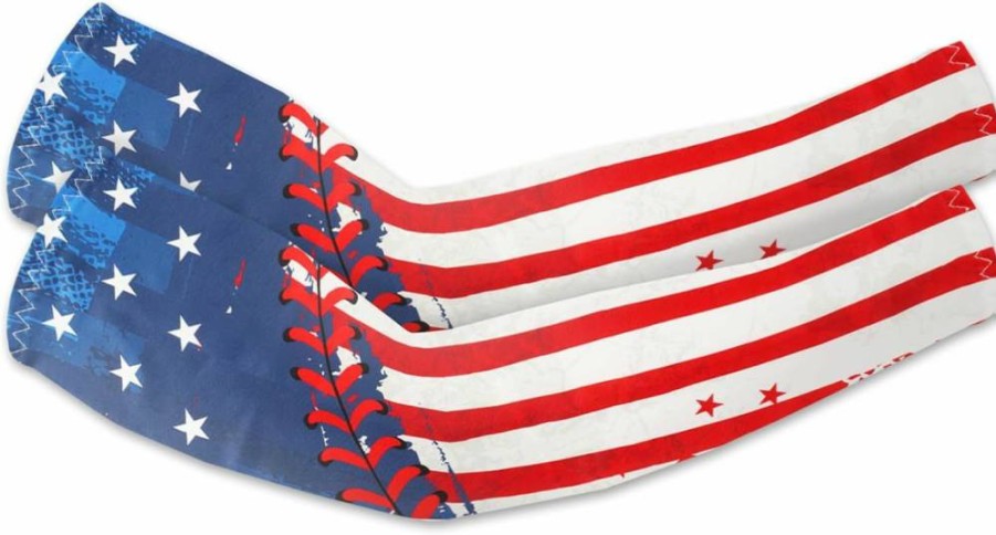Blinket USA Flag Cooling Arm Sleeves – Patriotic Sun Protection for American Independence