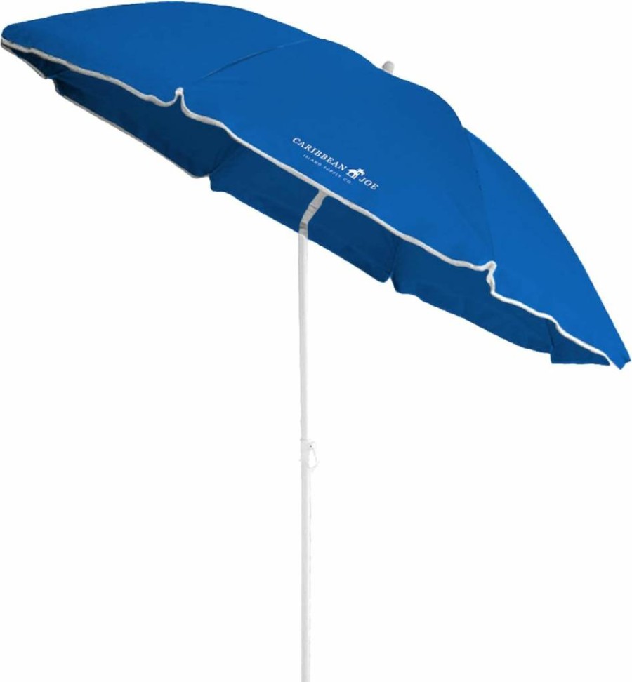 Caribbean Joe 6FT UV Protection Portable Beach Umbrella with Carry Bag for Outdoor Sun Shade