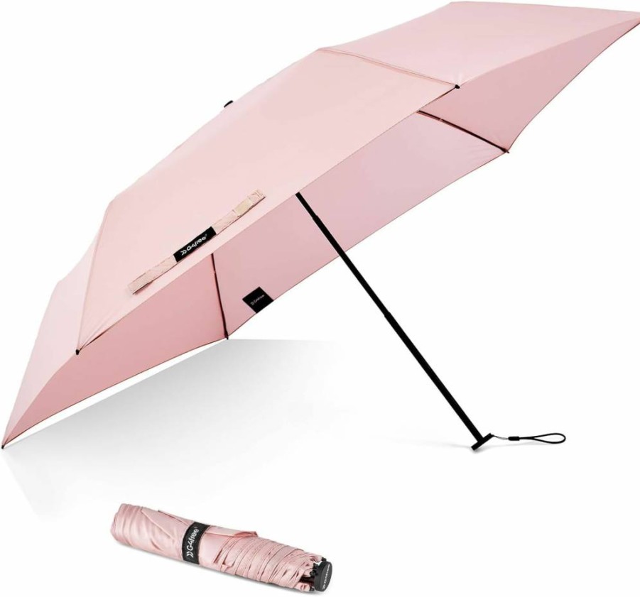 G4Free Compact Travel Umbrella with UPF 50+ UV Protection, Carbon Fiber Frame, Lightweight and Portable for Men and Women