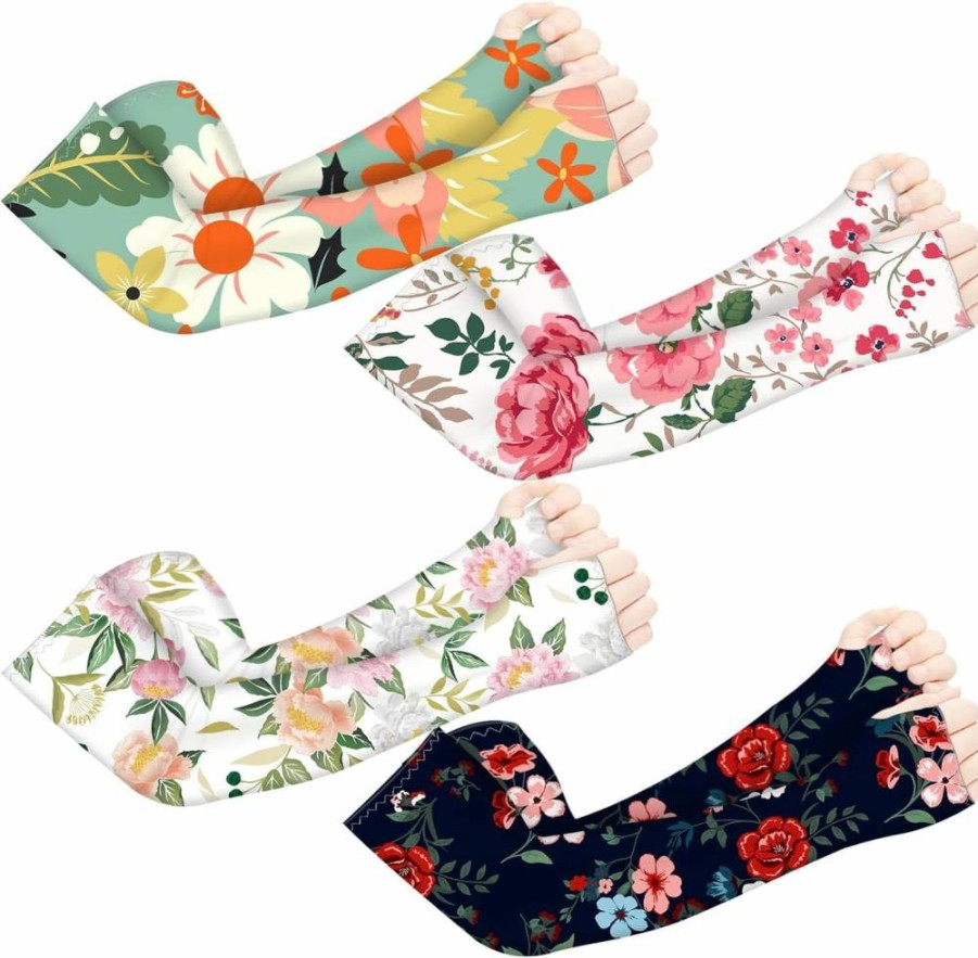 YUNVI Sun Protection Cooling Arm Sleeves for Women - Breathable UV Gardening & Farm Sleeves